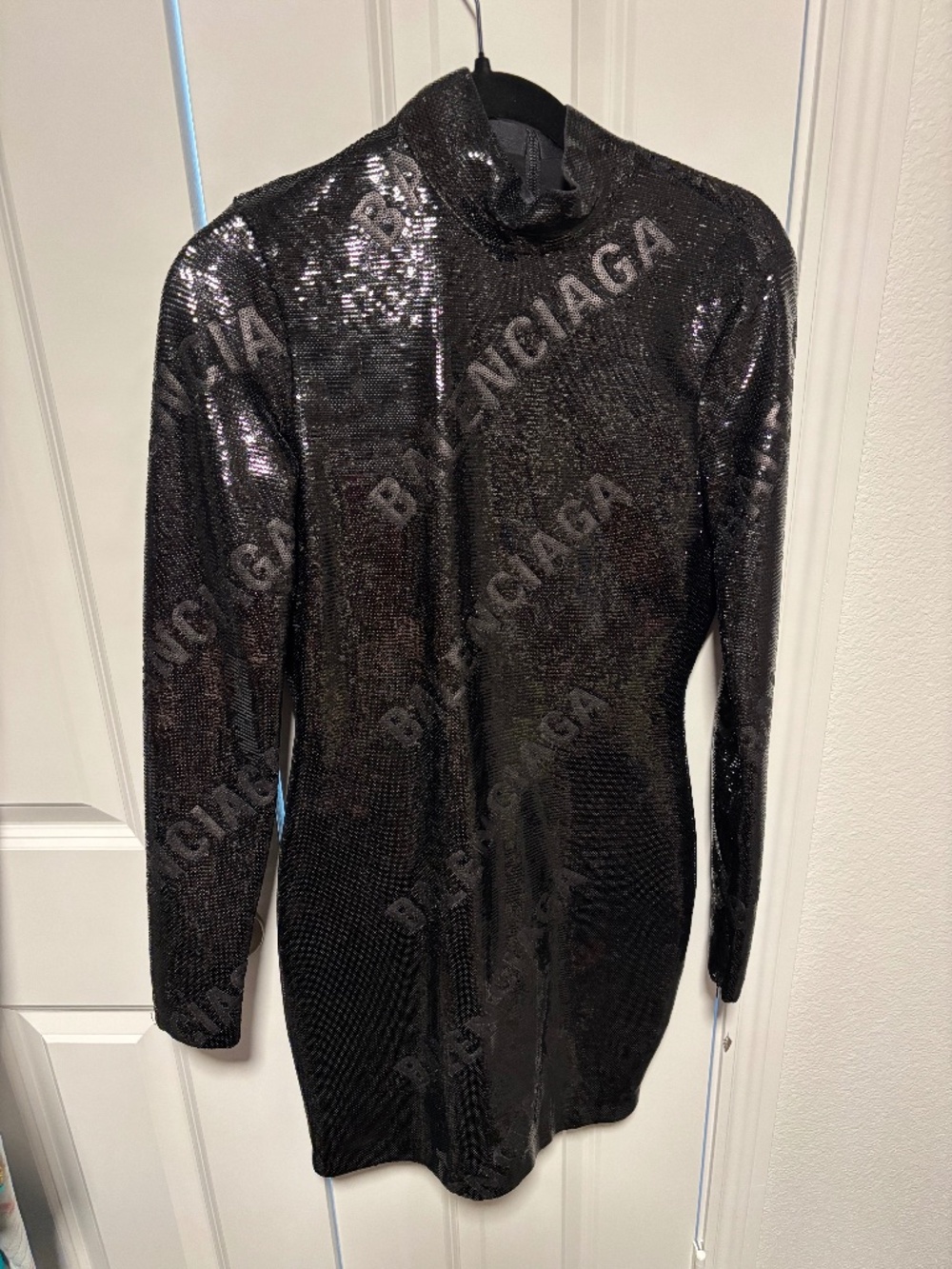 Balenciaga all over logo sequin